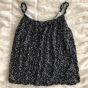 Black and white H&M tank- Excellent Condition!